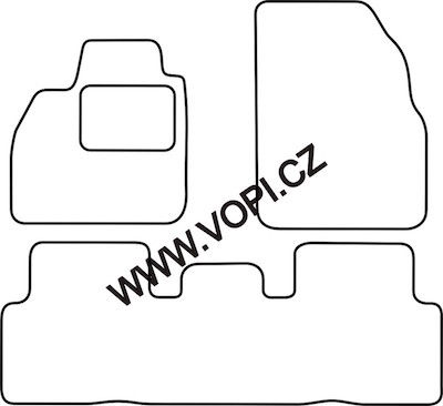 Autokoberce Renault Megane Scenic bez výklenků 06/2003 - Autofit (3841)